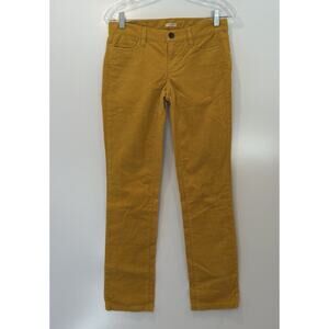 NWT J. Crew Marigold Matchstick Corduroy Pants Womens Size‎ 25S (1191)